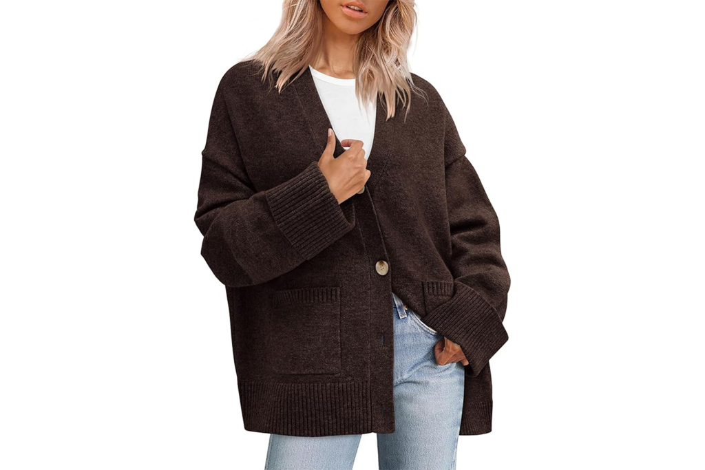 PRETTYGARDEN Oversized Cardigan Sweater