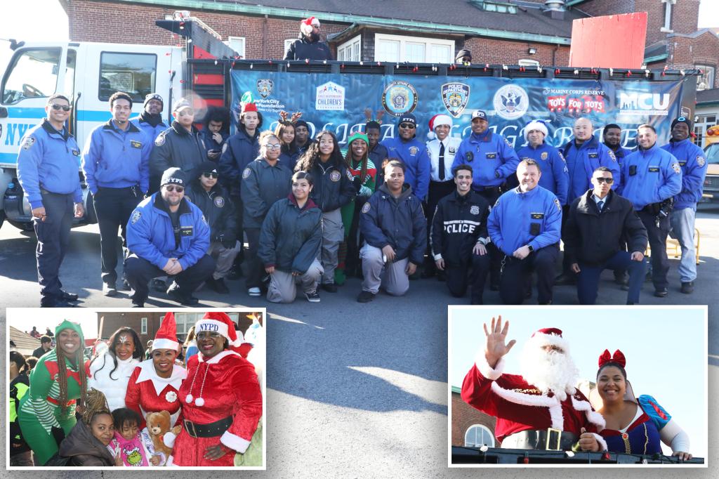 NYPD Santas deliver thousands of toys to city kids in need