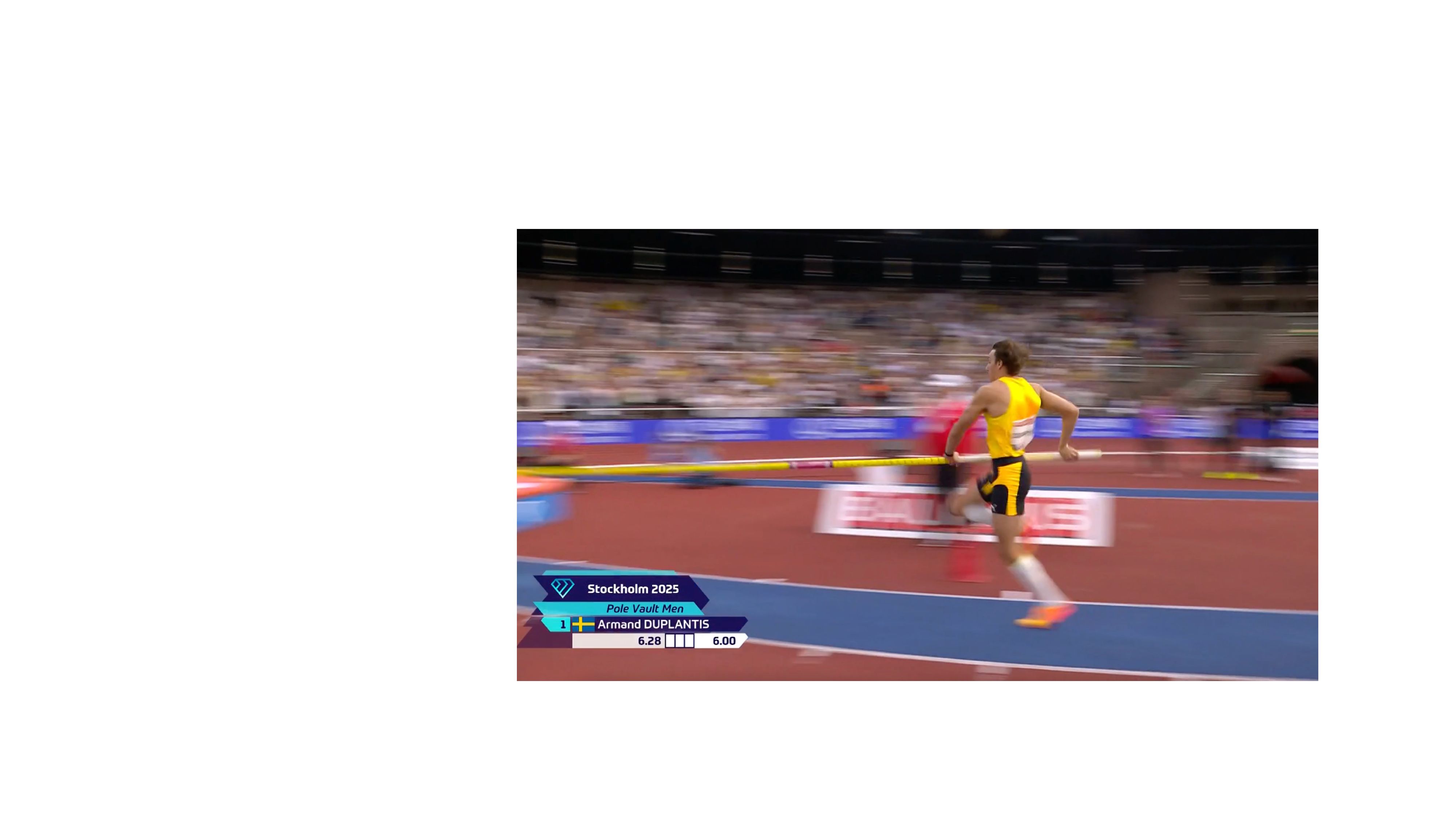 Duplantis mid-flight