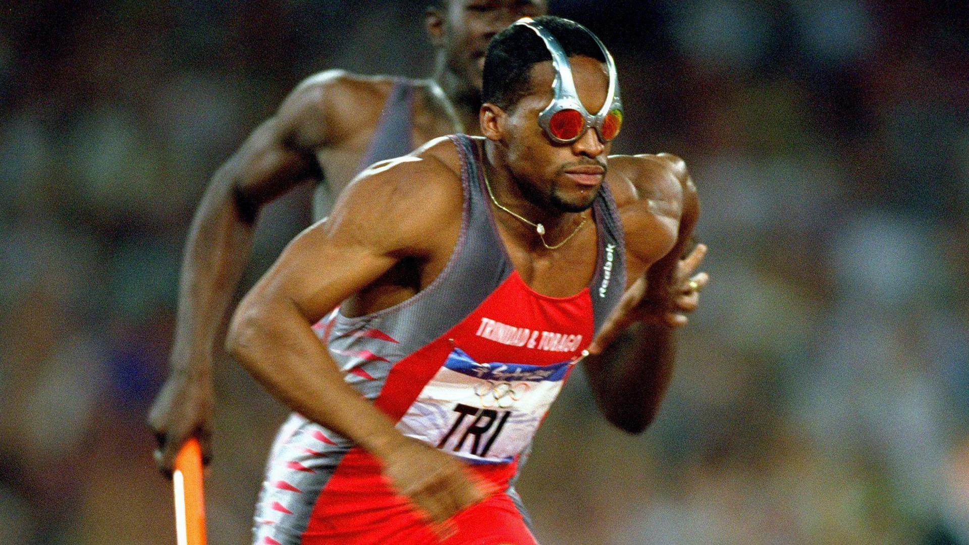 Ato Boldon with sunglasses at Sydney 2000
