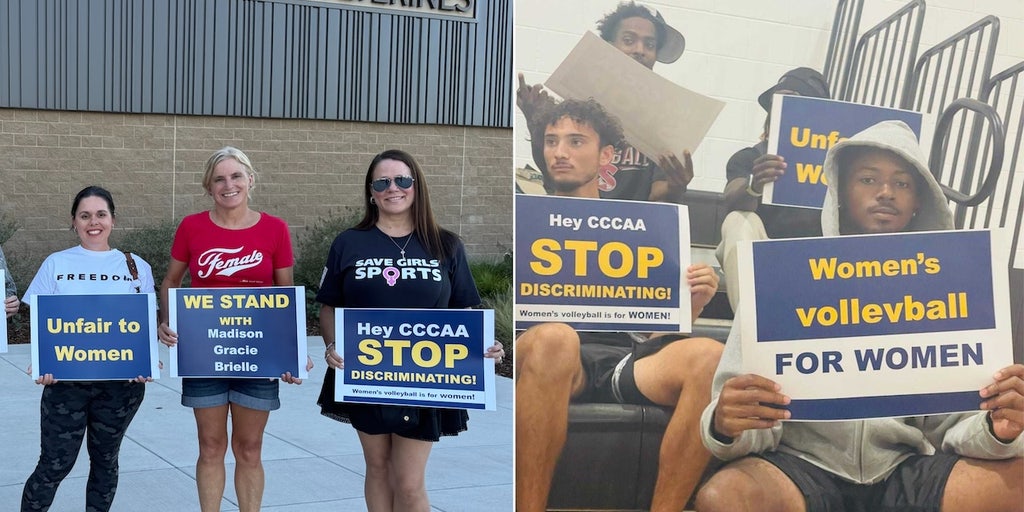 Protest erupts at California college volleyball game over transgender athlete as Title IX complaints unfold