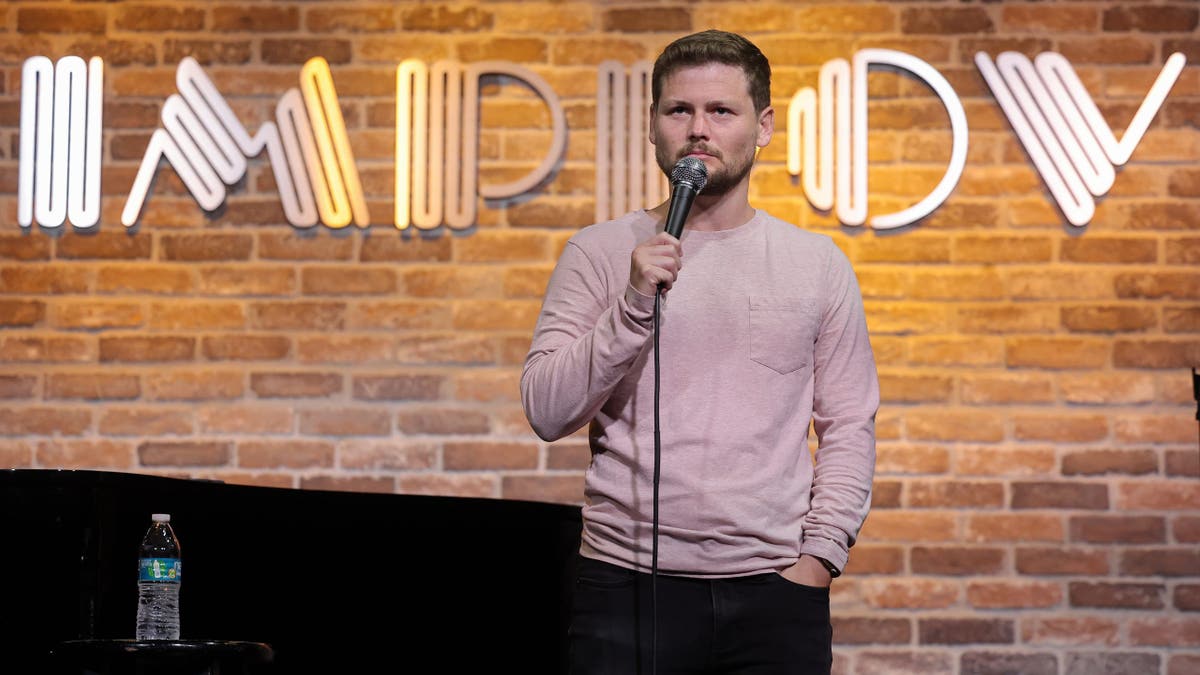 Drew Lynch at hospital visit