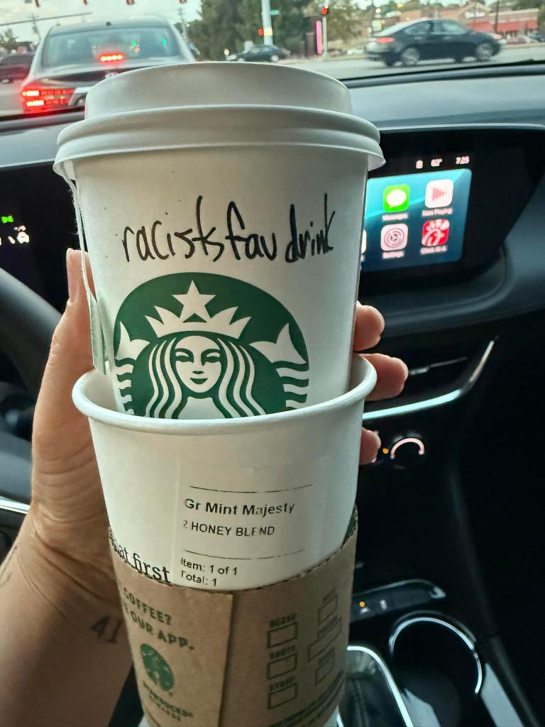 Ohio woman finds racist message on Starbucks cup tied to Charlie Kirk drink; employee fired