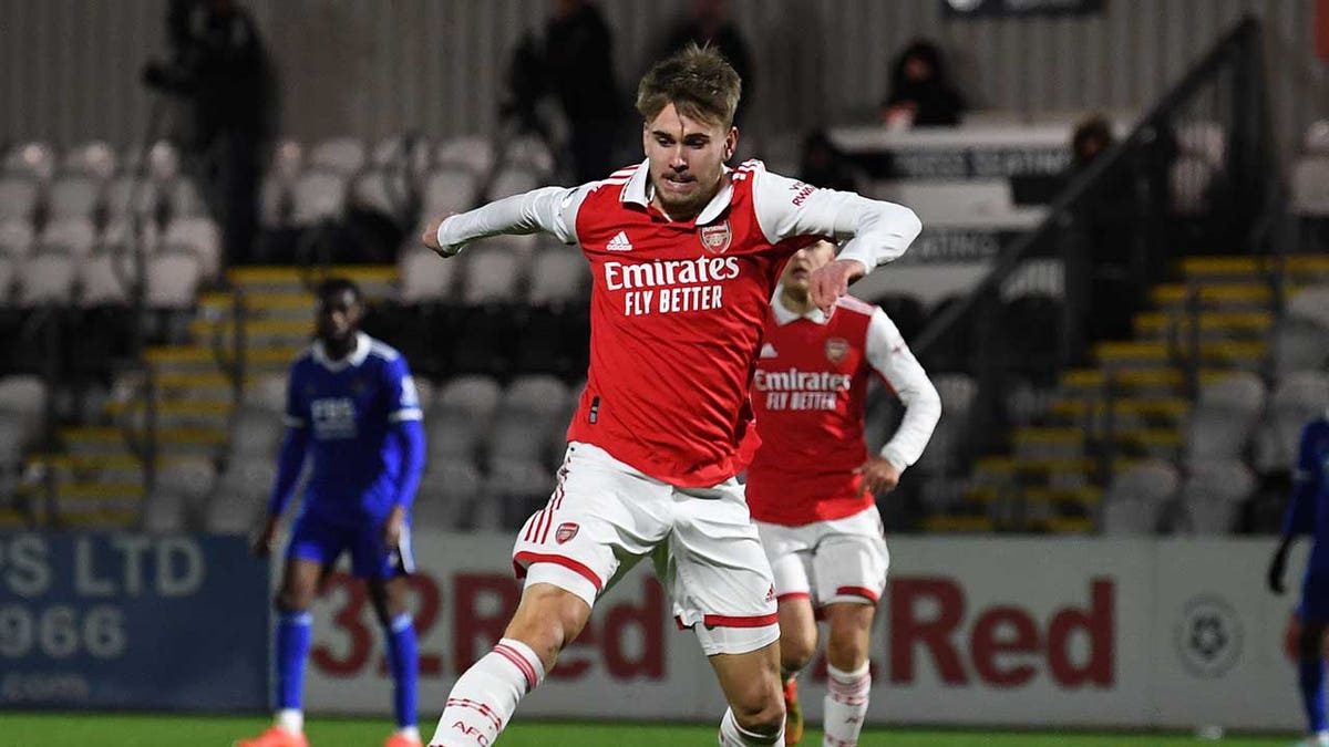Billy Vigar during Arsenal youth match