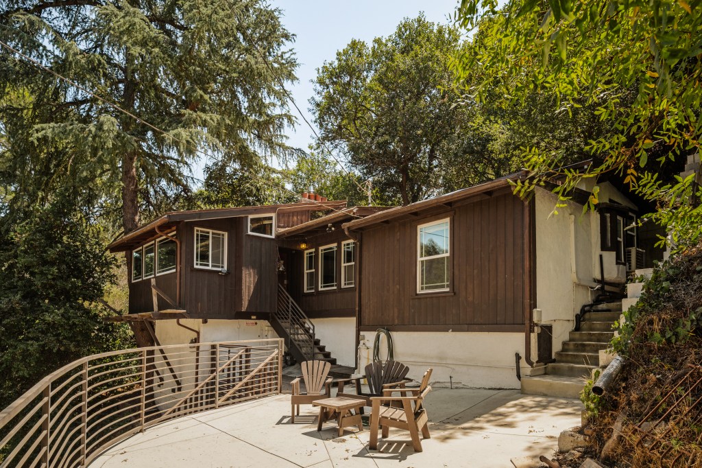 Interior of Benedict Canyon cabin