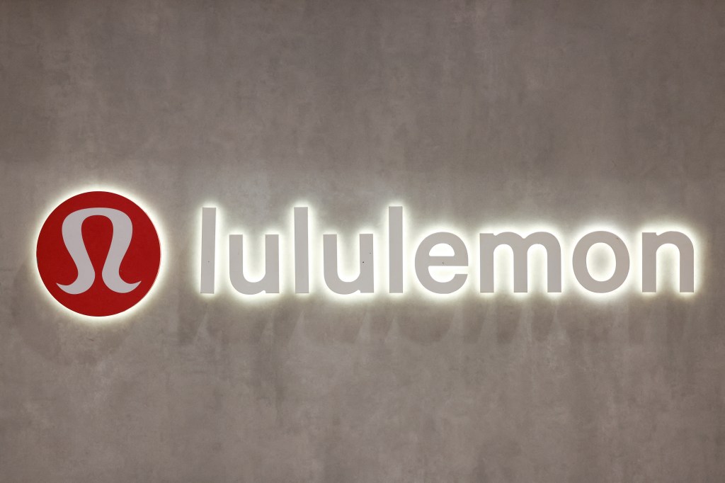Lululemon logo inside outlet