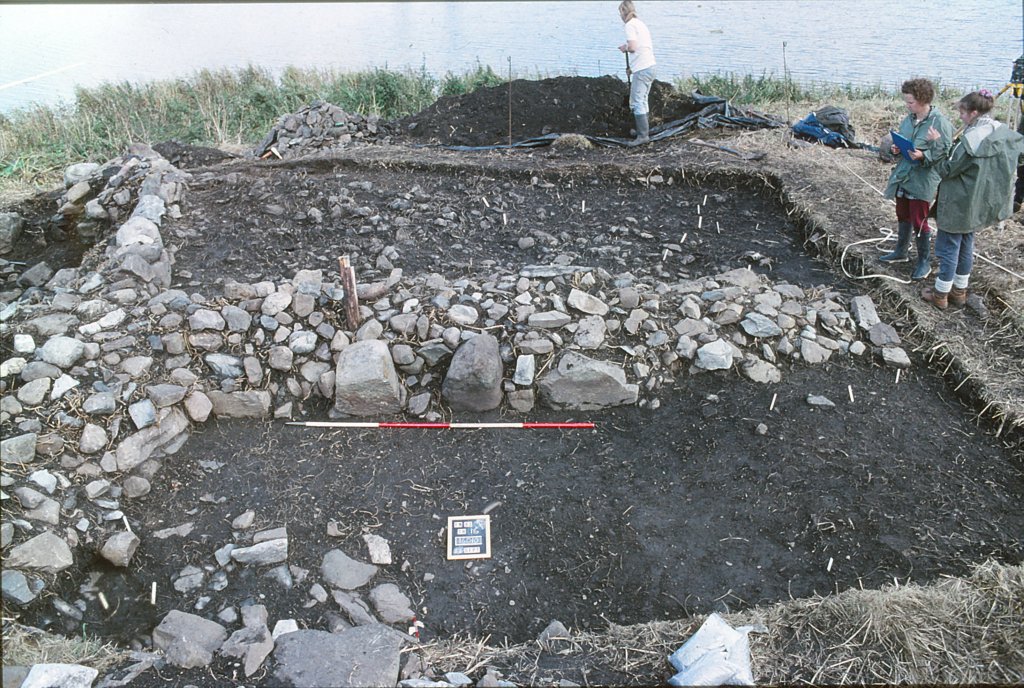 Archaeologists at Finlaggan site
