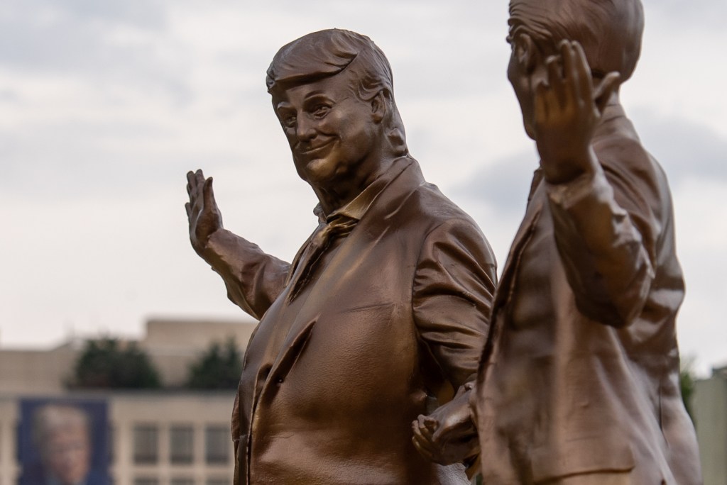 Protest art piece representing president 2