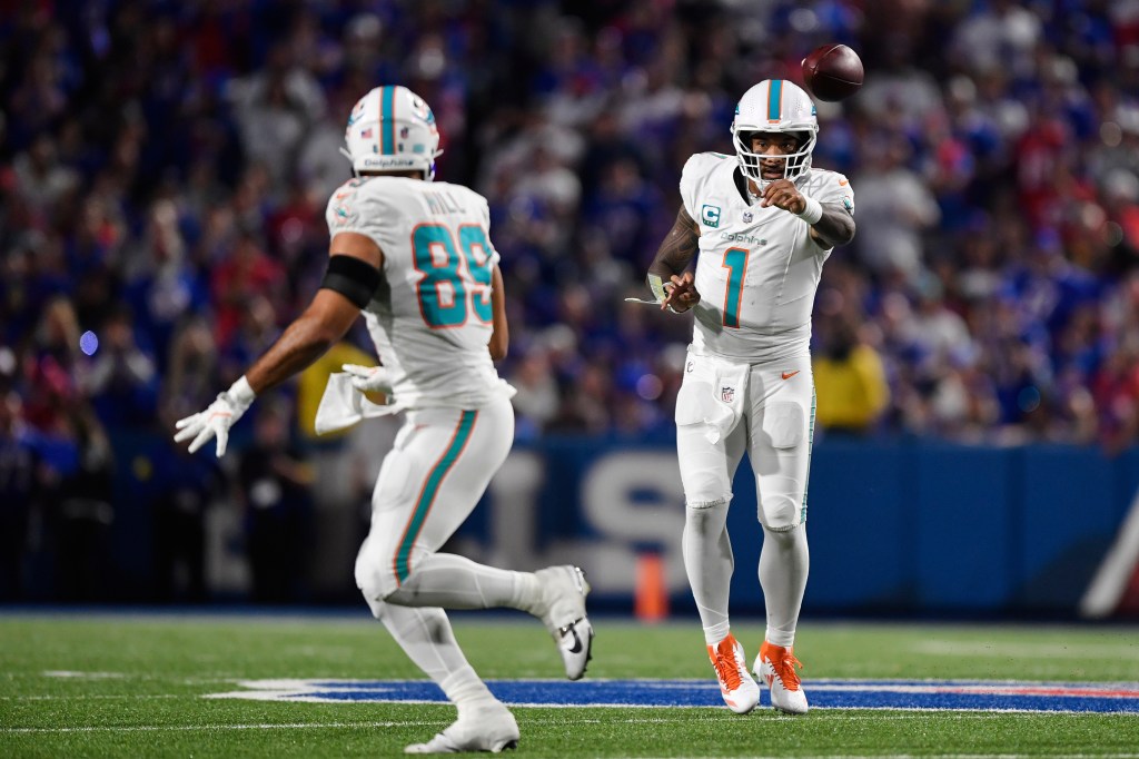 Tua Tagovailoa pushes back at Cam Newton’s critique as Dolphins start 0-3