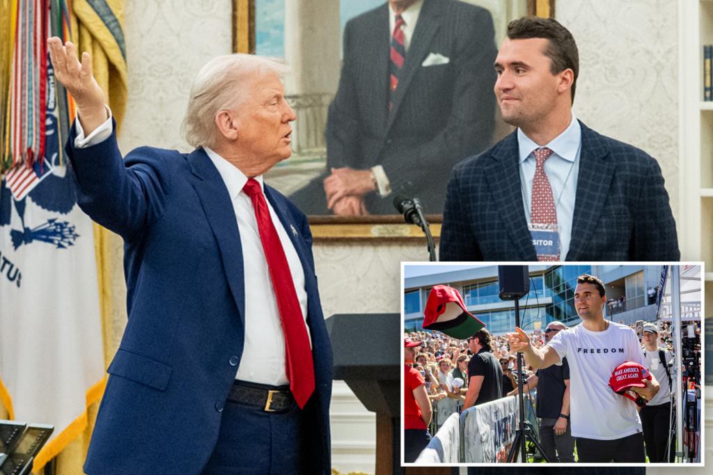 Trump says he told Charlie Kirk he had a good chance at becoming president
