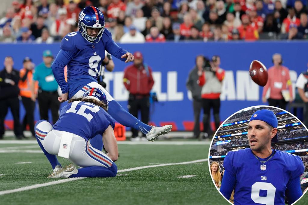 Giants forced to play Sunday night without placekicker as Gano sidelined again