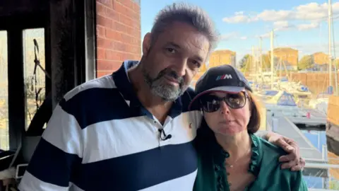 Ex-BBC reporter and wife flee bioethanol fireplace explosion in Wales