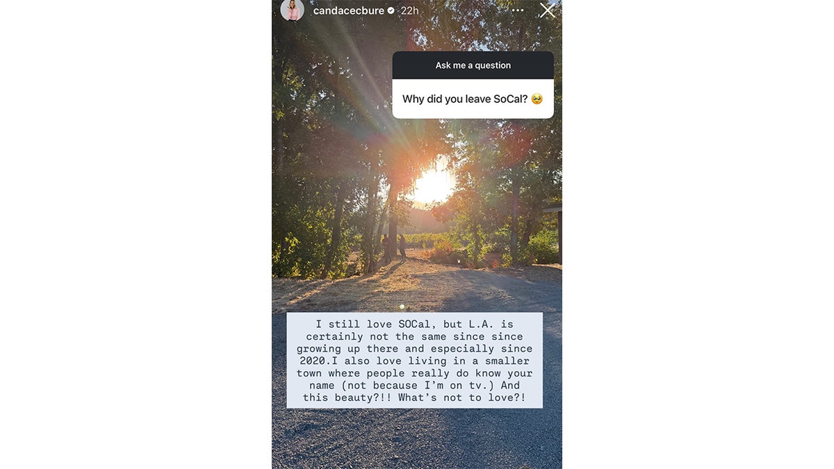 Candace Cameron Bure trades Hollywood glamour for small-town life, citing security and family reasons