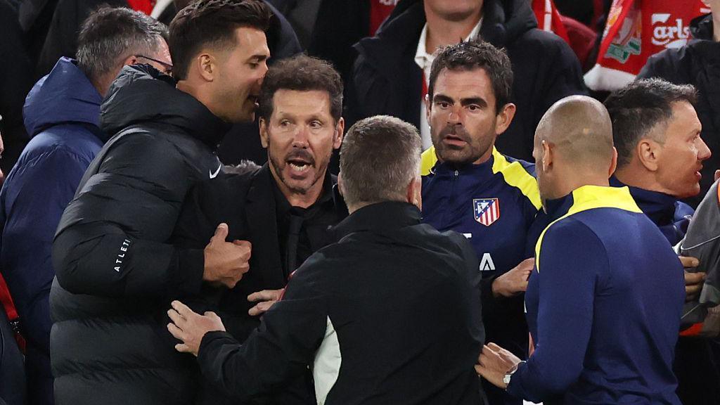 Simeone regrets clash with Liverpool fans after insults sparked confrontation
