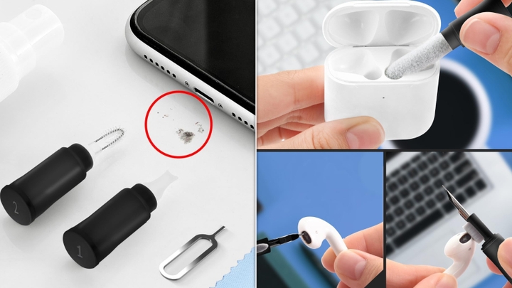 AirPods cleaning kit close-up