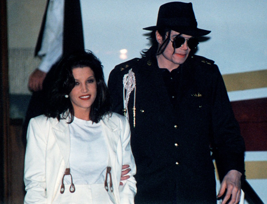 Michael Jackson and Lisa Marie Presley at the 1994 MTV Video Music Awards in New York