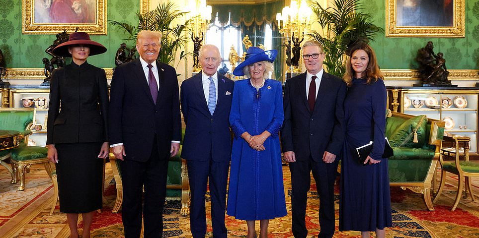 Melania Trump with the Princess of Wales at Windsor