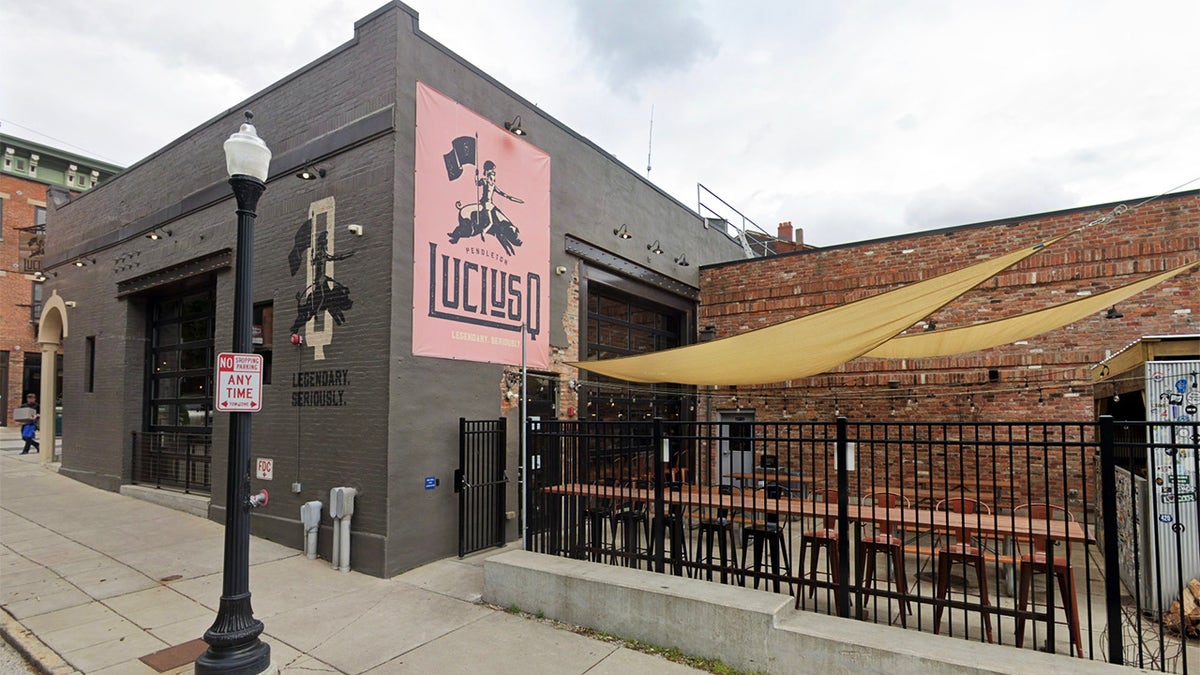 Exterior of Lucius Q barbecue restaurant