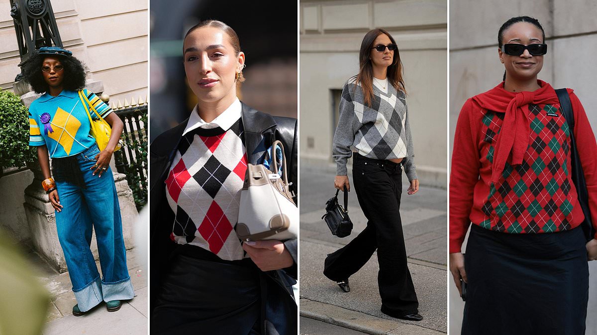 Argyle knits rise as winter style shifts from beige to bold