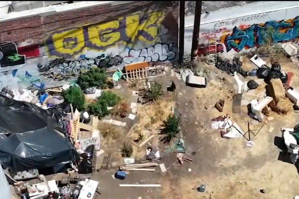 Residents express concern near the encampment