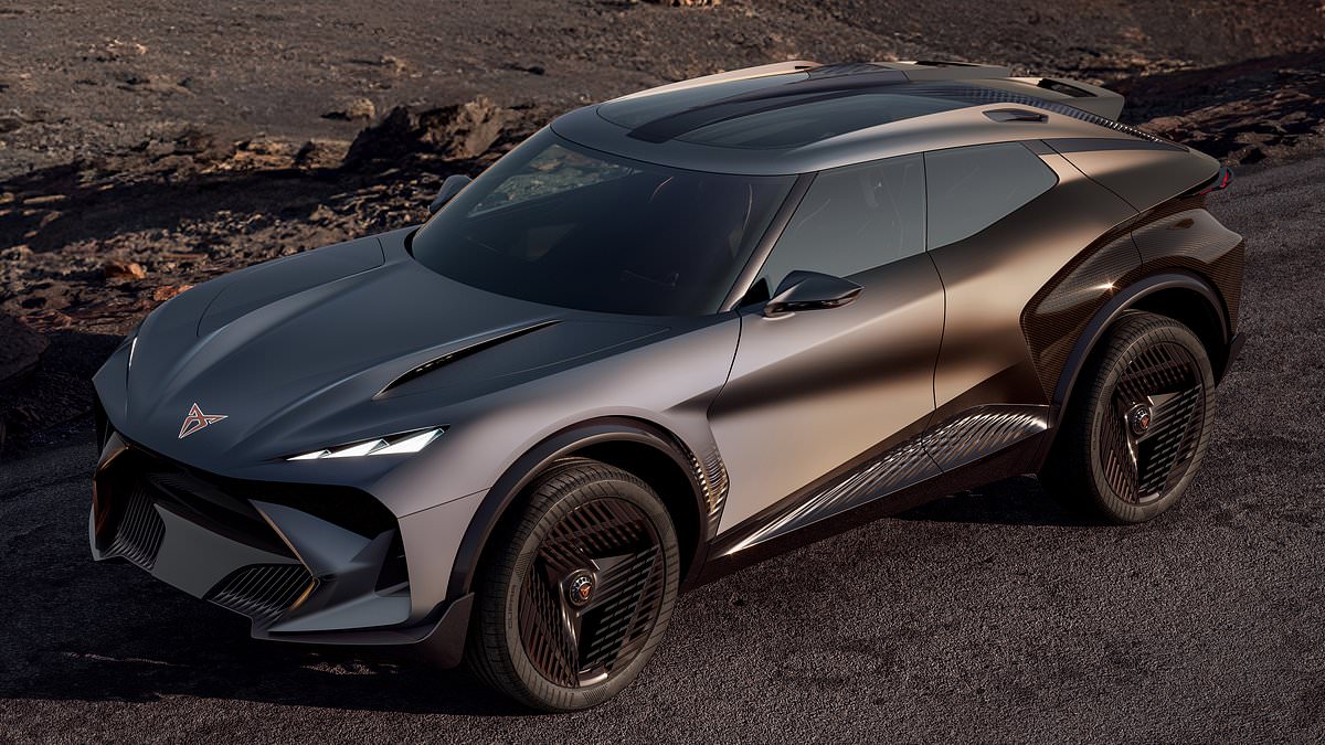 Cupra debuts Tindaya show car at IAA Munich, a high-riding electric crossover with range-extender option