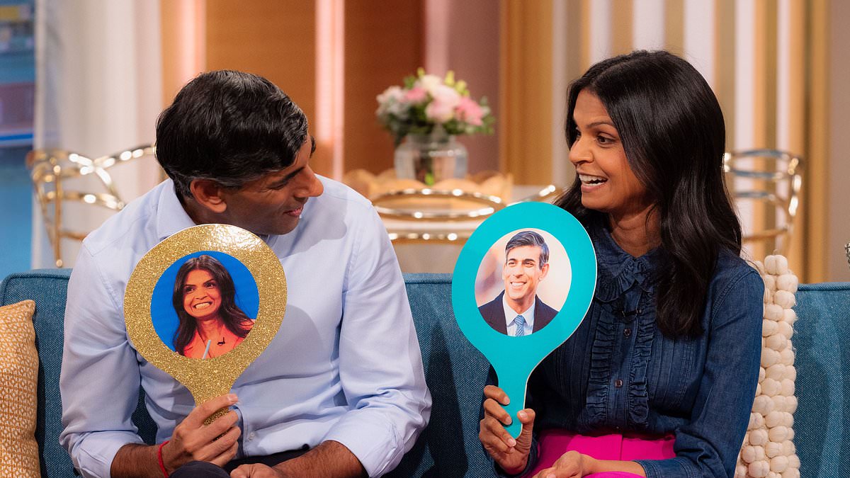 Sunak and Murty promote maths charity on This Morning, joking about who’s in charge