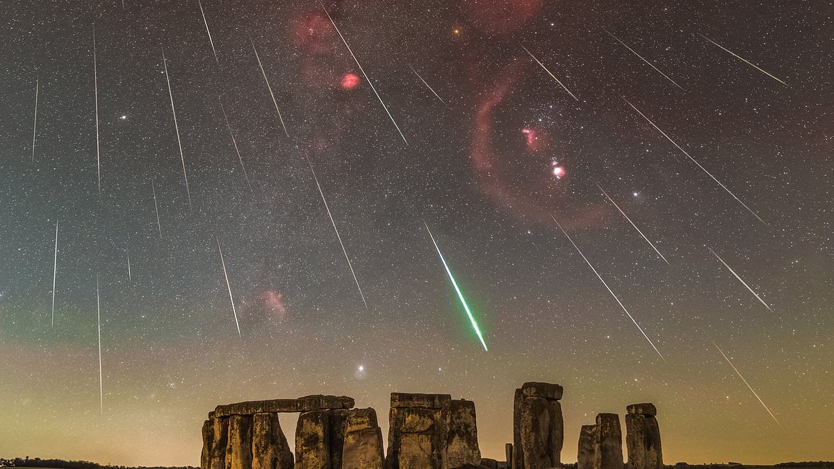Last chance to catch the 2025 Geminid meteor shower as UK skies darken under crescent Moon