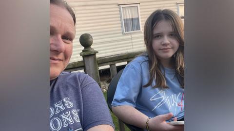 School corridor and lockers