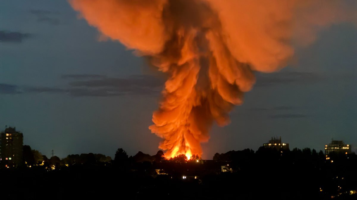 Massive explosion at Swindon industrial estate rattles homes as fireball is spotted from miles away