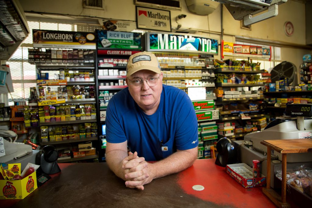 Customers outside a congressional hearing; cases of small-business seizures drew congressional attention