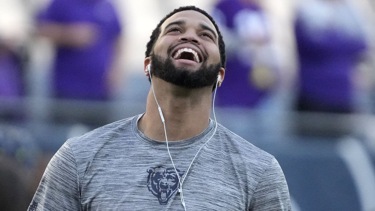 Caleb Williams highlights suicide awareness with painted nails before Bears season opener