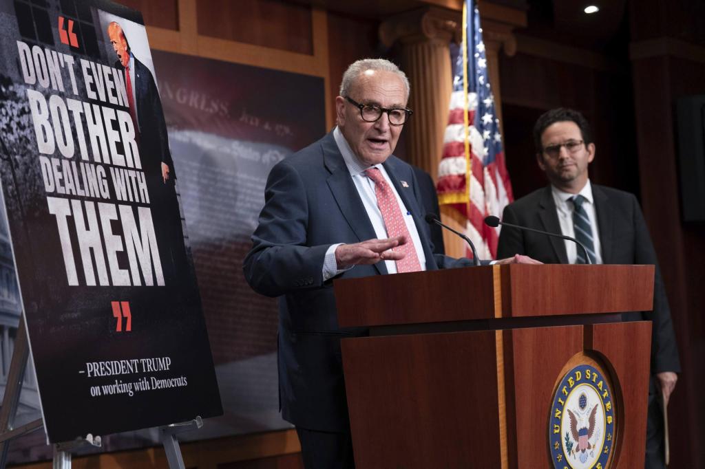 Democrats seek $1.5 trillion in new spending to avert shutdown, fueling gridlock