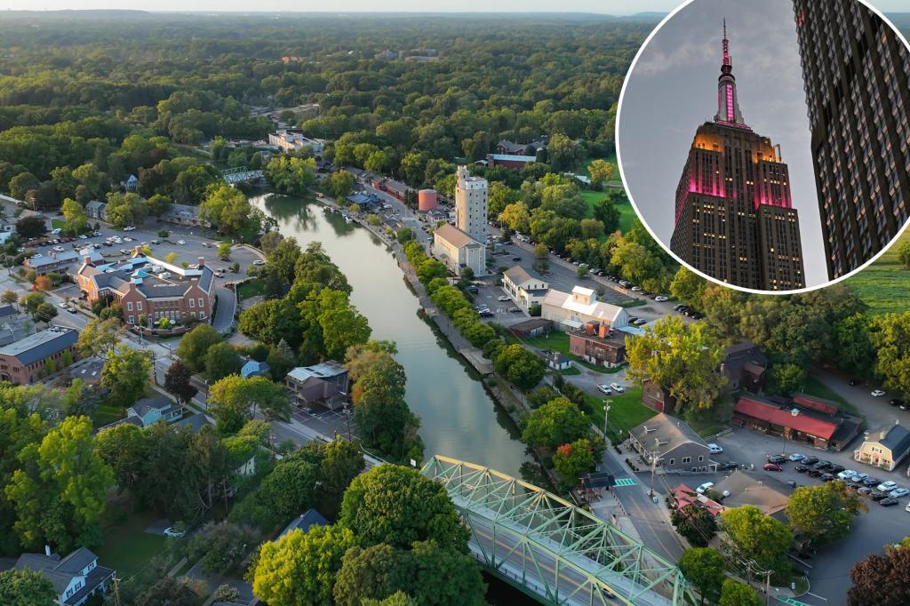 Collage illustrating New York politics