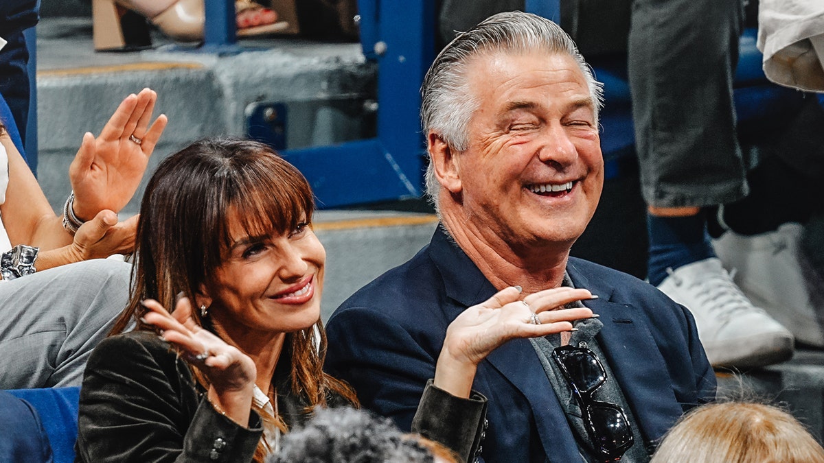 Hilaria Baldwin and Alec Baldwin opening night on DWTS