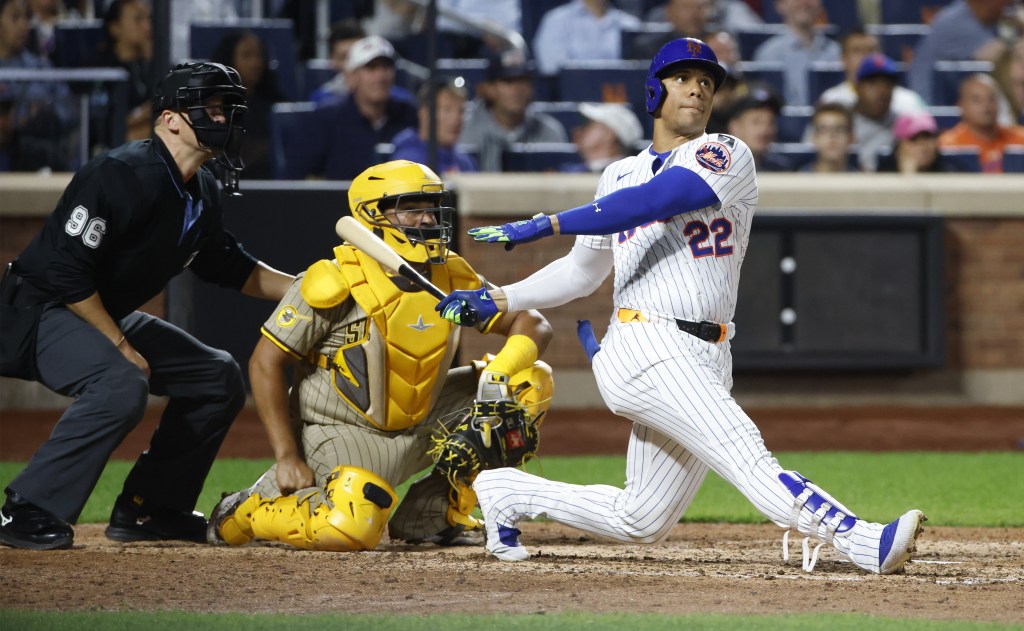 Juan Soto homers against Mets