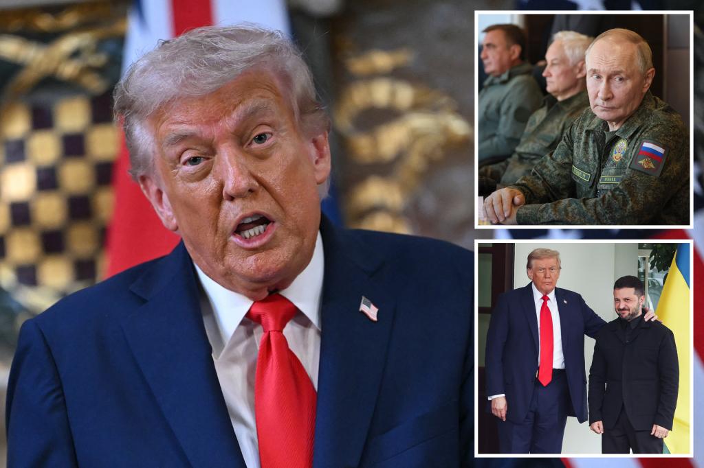 Trump says Putin let him down on Ukraine peace talks as Starmer says dictator has shown his true face