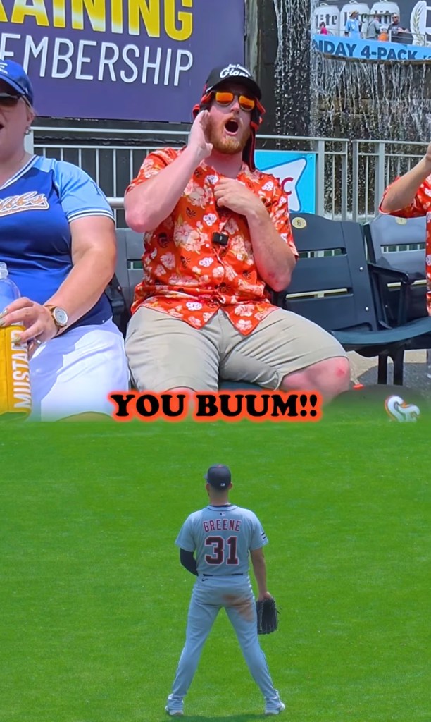 TrevsChirps in a crowd during a game