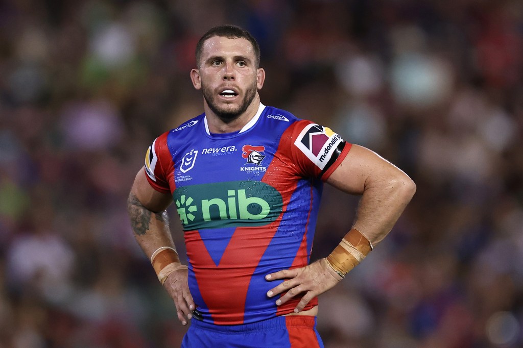 Adam Elliott with Knights