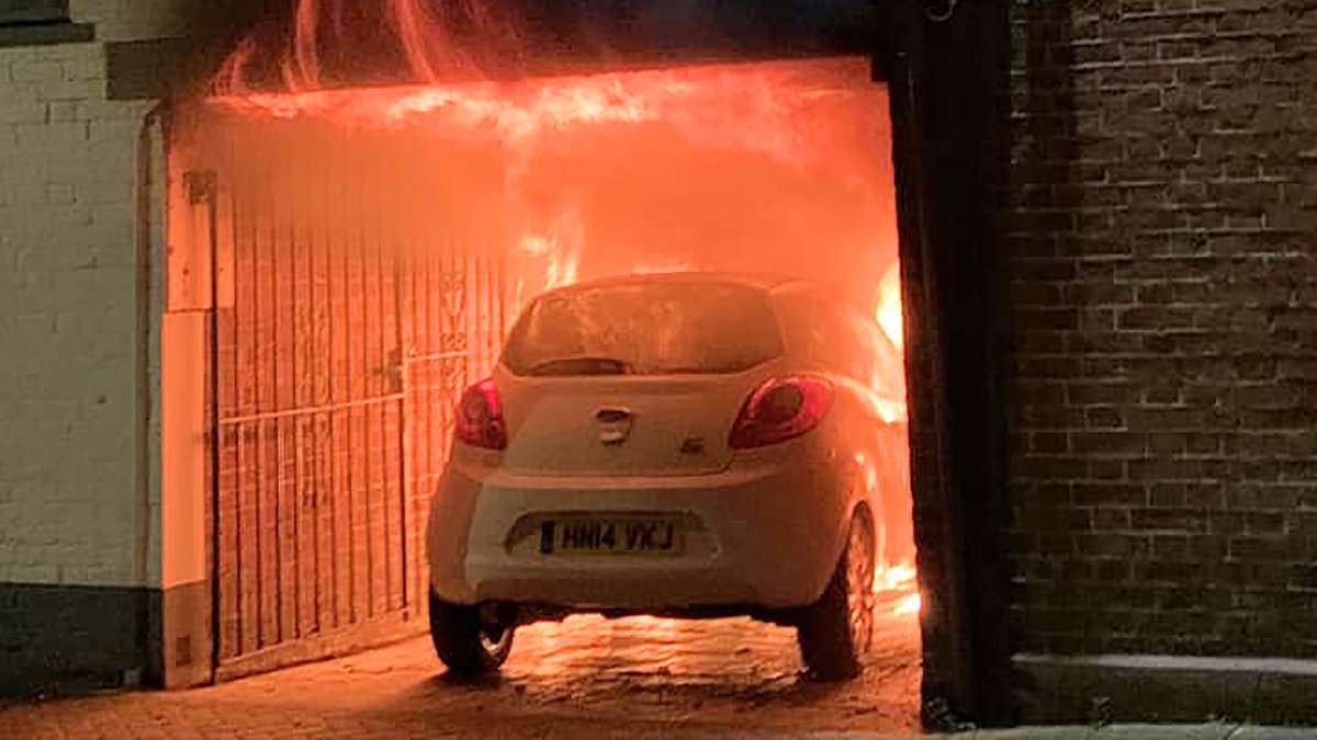 Drunken arsonist jailed for Wimborne spree that torched 18 cars