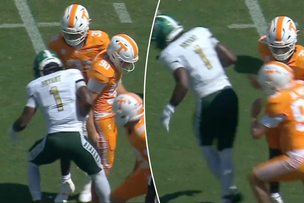 Tennessee routs UAB 56-24 after controversial stomp overshadows win