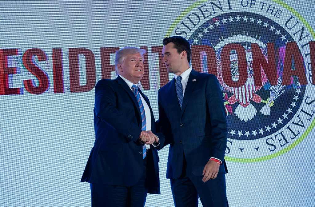 President Trump with Charlie Kirk