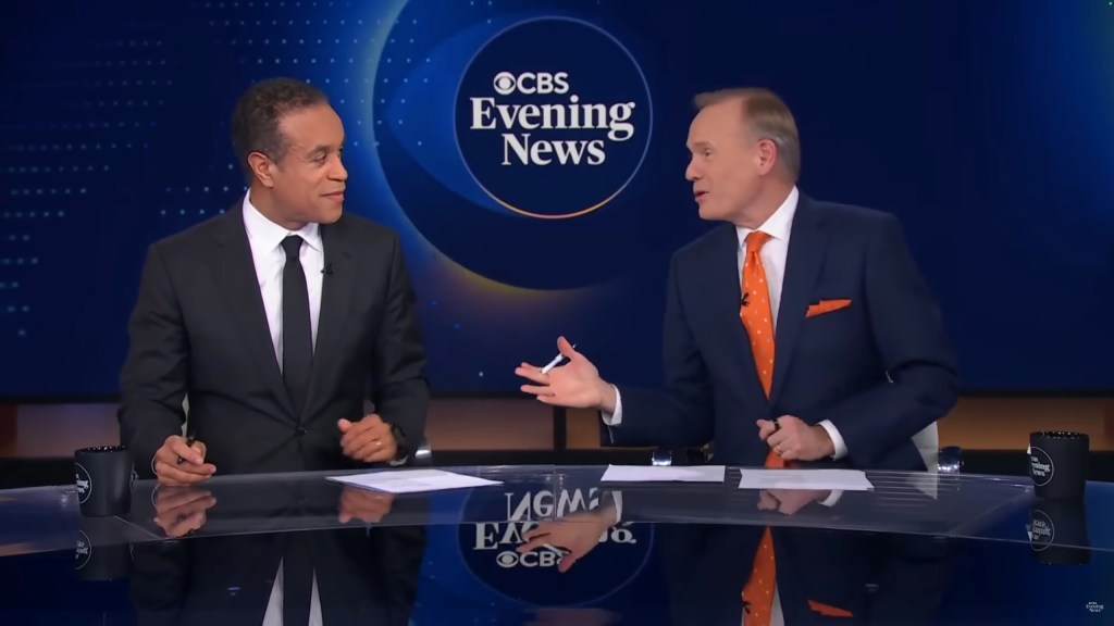 Dickerson chokes up as CBS Evening News signs off with DuBois amid network shakeup