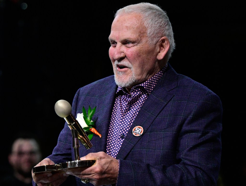Former Philadelphia Flyers goalie Bernie Parent