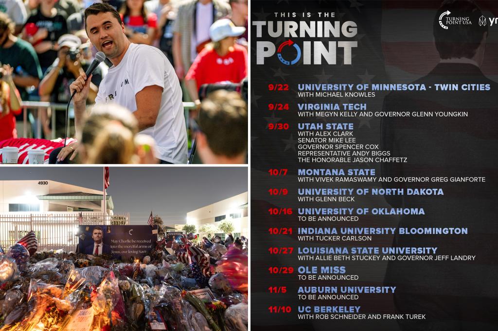 Turning Point USA expands Charlie Kirk tour with star-studded lineup after Kirk's murder