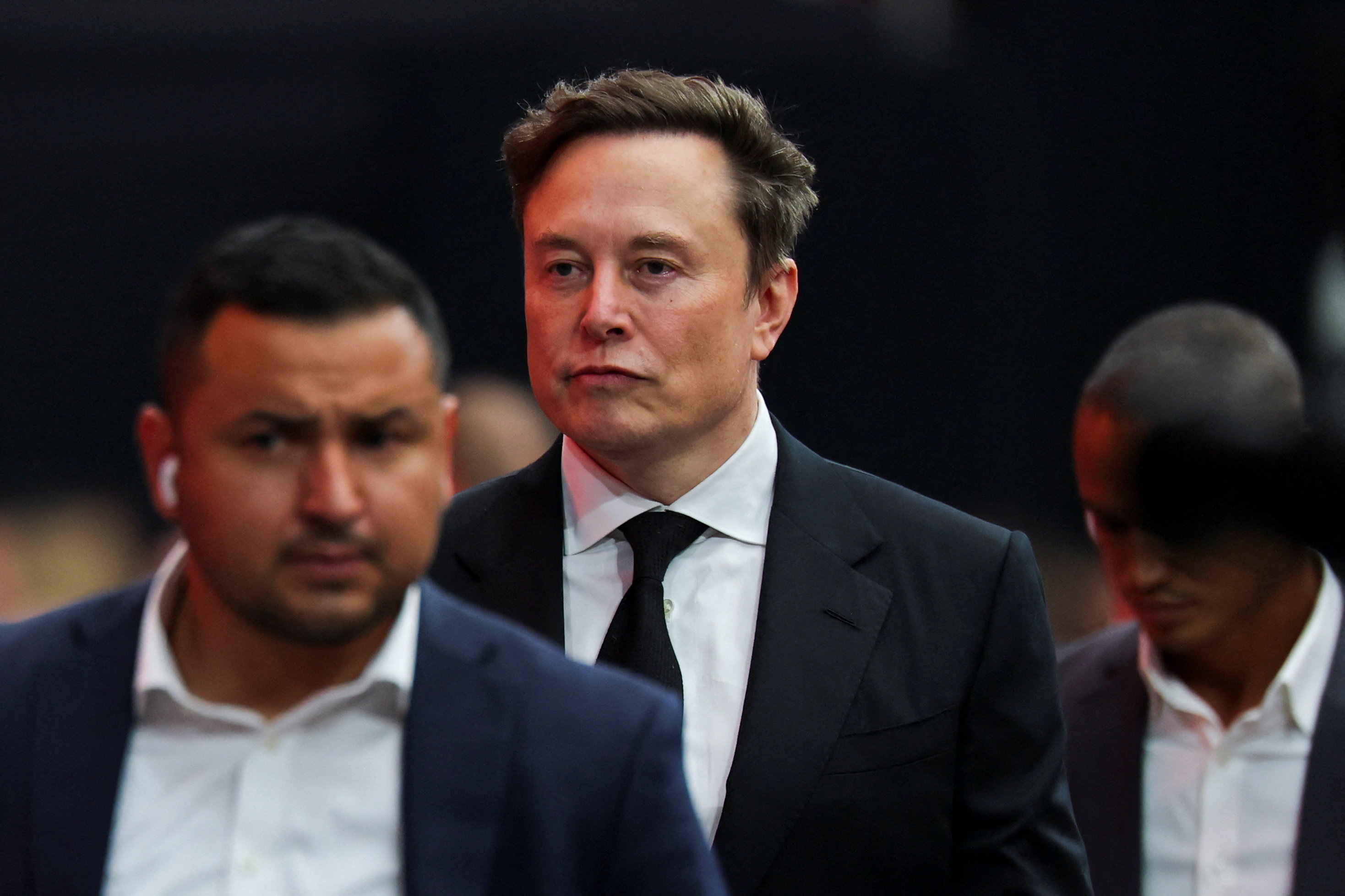 Elon Musk attends event