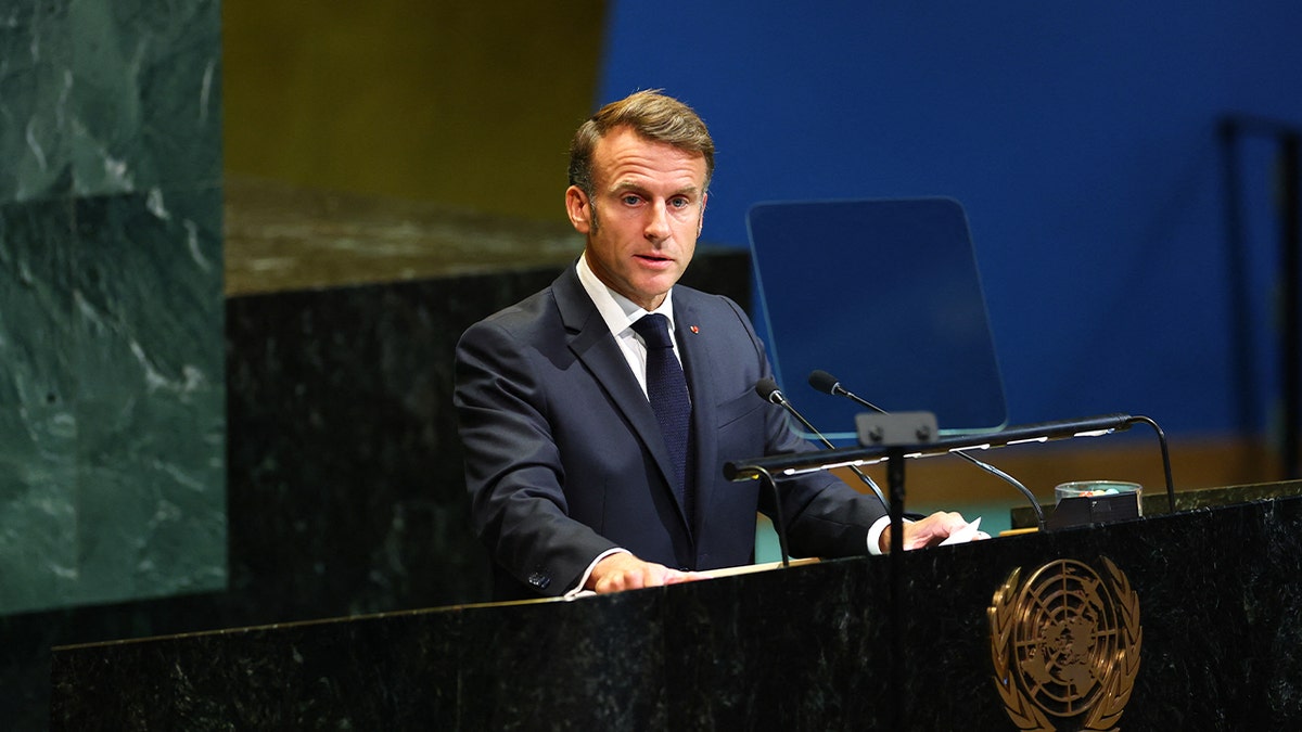 Emmanuel Macron at UN General Assembly