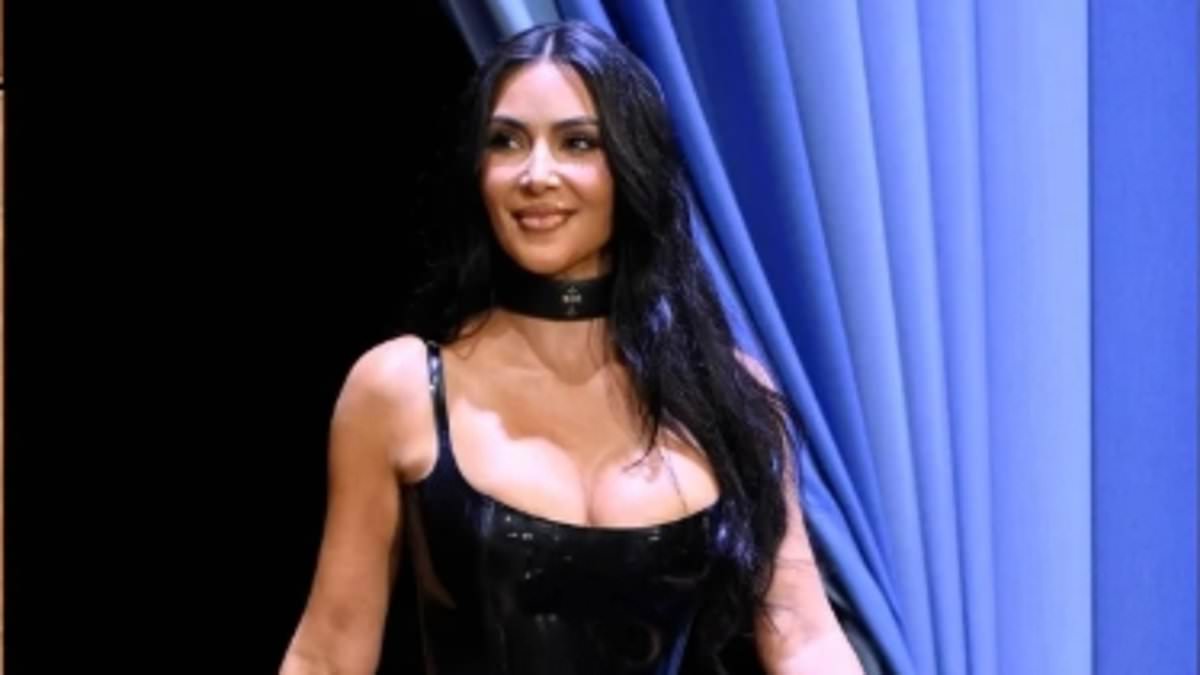 Kim Kardashian reveals lip tattoo from SNL night on Fallon, discusses NikeSKIMS and dating status