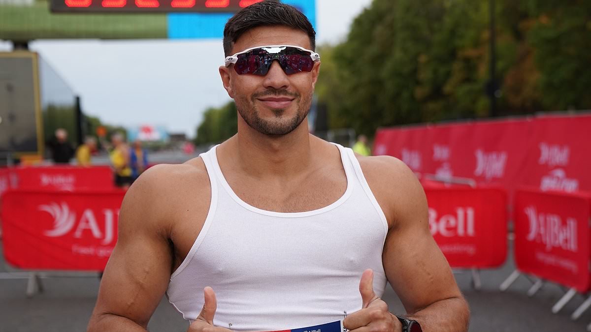 Tommy Fury filmed shoving runner at Great North Run as victim's mother calls him 'our real hero'