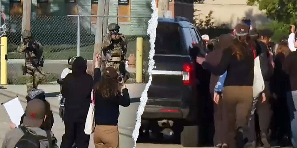 Chicago-area anti-ICE protesters face tear gas and pepper balls as federal agents move in