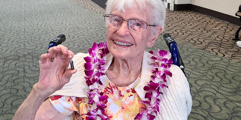 Beck Darrow at the museum donation